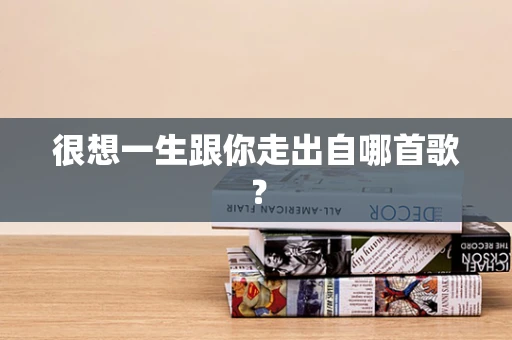 很想一生跟你走出自哪首歌？