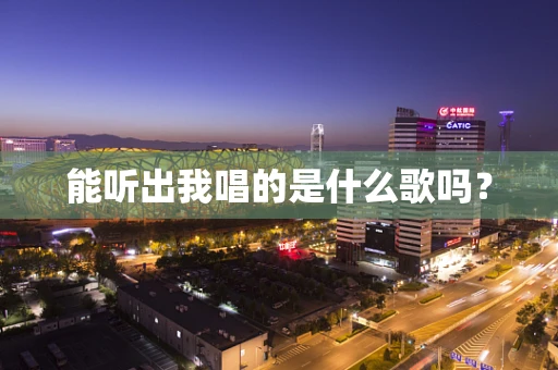 能听出我唱的是什么歌吗？