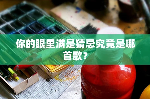你的眼里满是猜忌究竟是哪首歌？