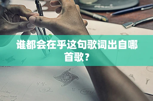 谁都会在乎这句歌词出自哪首歌？