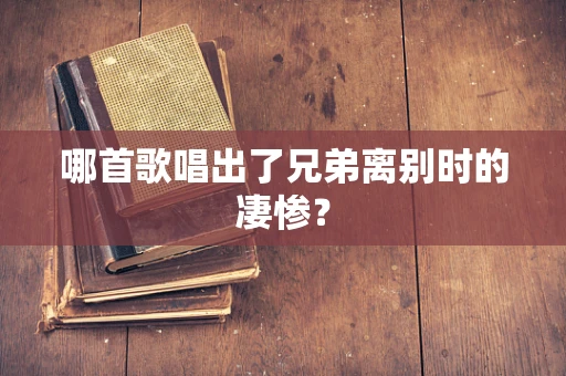哪首歌唱出了兄弟离别时的凄惨？
