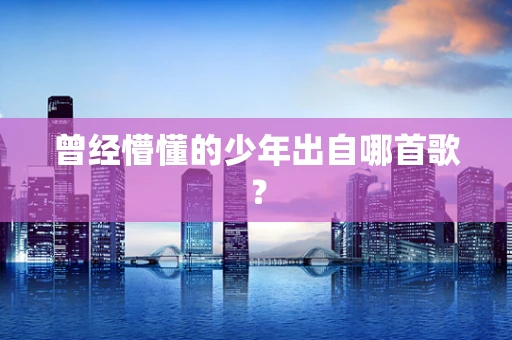 曾经懵懂的少年出自哪首歌？