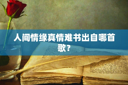 人间情缘真情难书出自哪首歌？