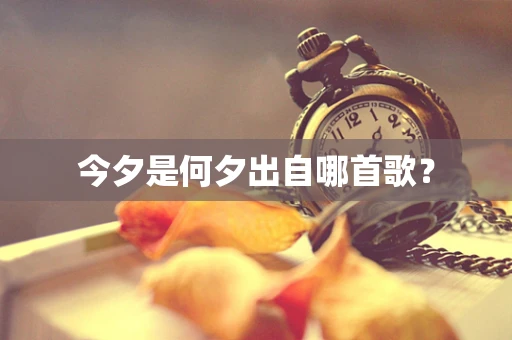 今夕是何夕出自哪首歌？