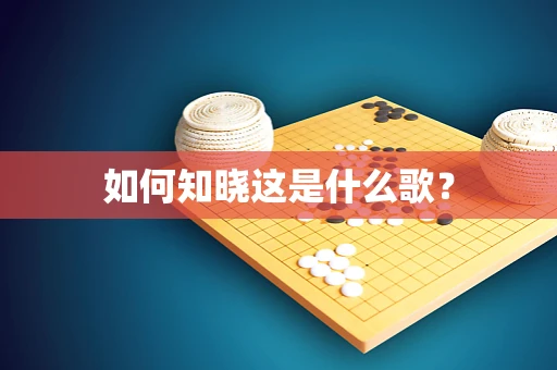 如何知晓这是什么歌？