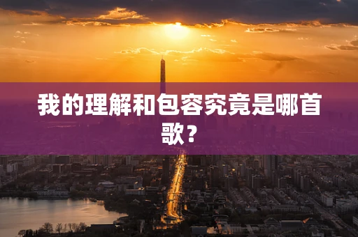 我的理解和包容究竟是哪首歌？