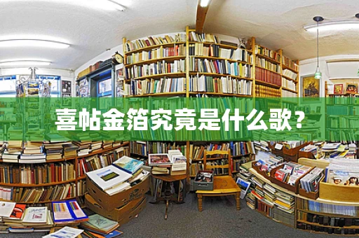 喜帖金箔究竟是什么歌？