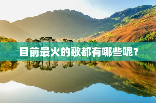 目前最火的歌都有哪些呢？