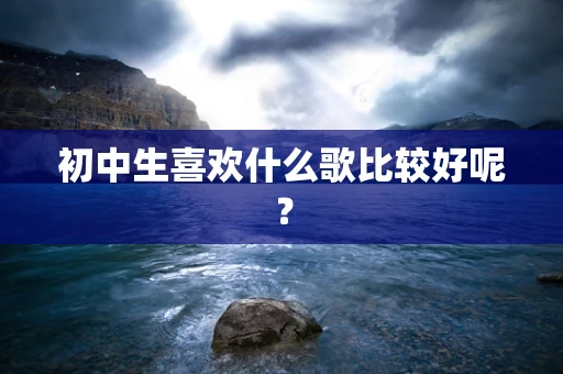 初中生喜欢什么歌比较好呢？