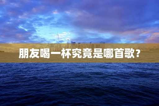 朋友喝一杯究竟是哪首歌？